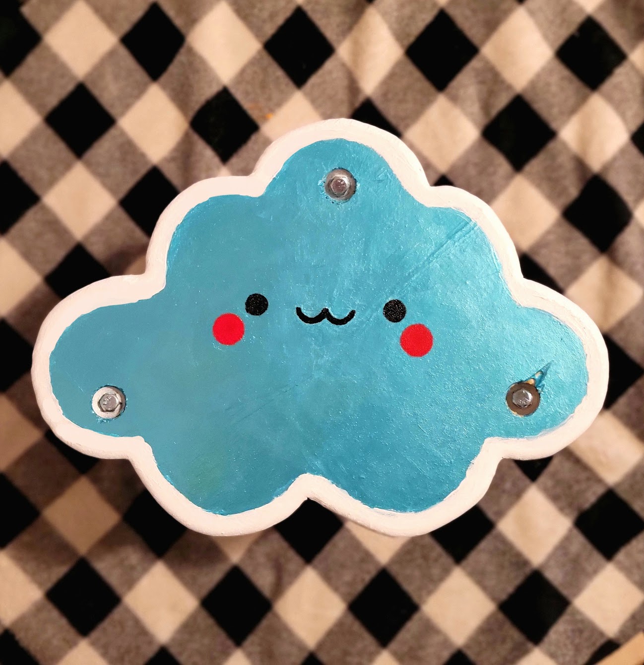 Cloud shaped stepping stool